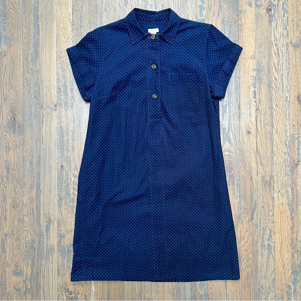 J. Crew Factory Navy Corduroy Shirtdress